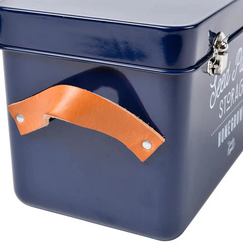 Seed Packet Storage Tin - Blue - Image 4