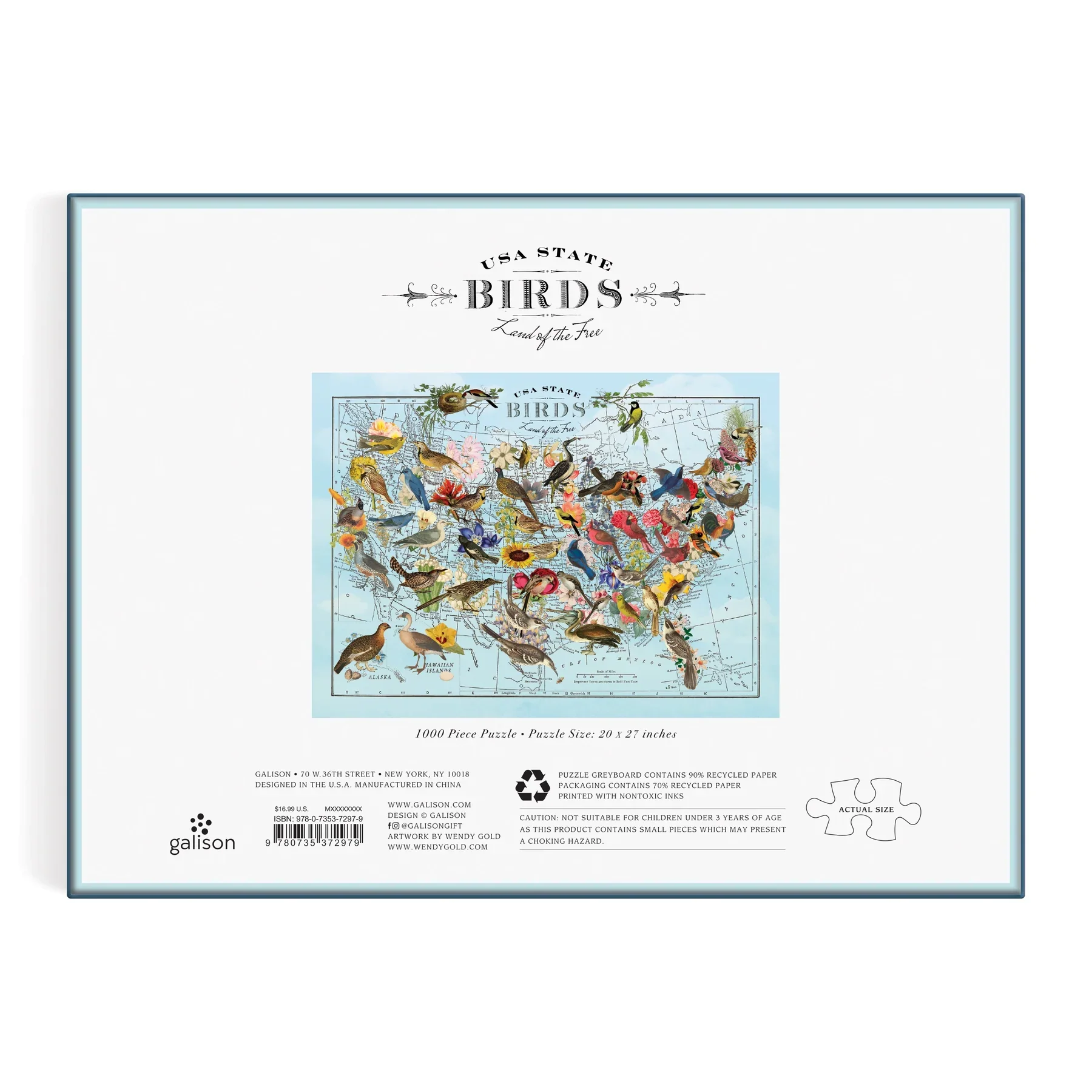 State Birds - 1000 Piece Puzzle - Image 3