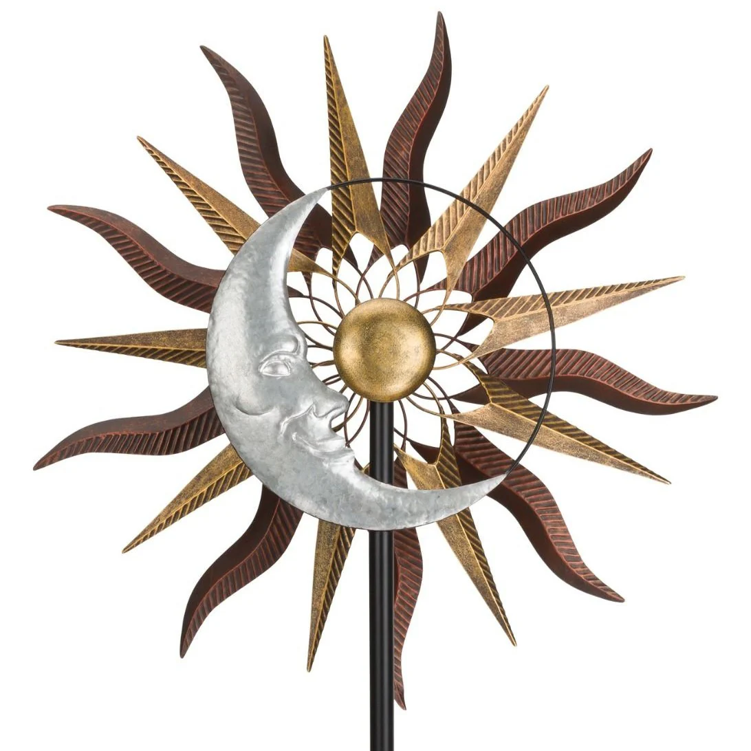 Sun and Moon Wind Spinner Stake - Image 2