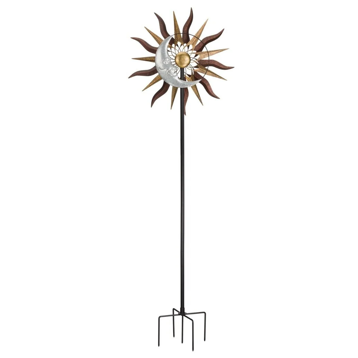 Sun and Moon Wind Spinner Stake - Image 3