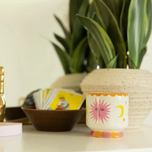 Sun Ceramic Candle - Orange Blossom - Image 2