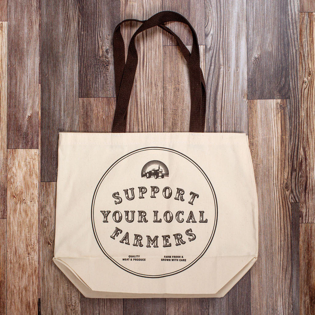 Support Your Local Farmers Canvas Tote - Image 5