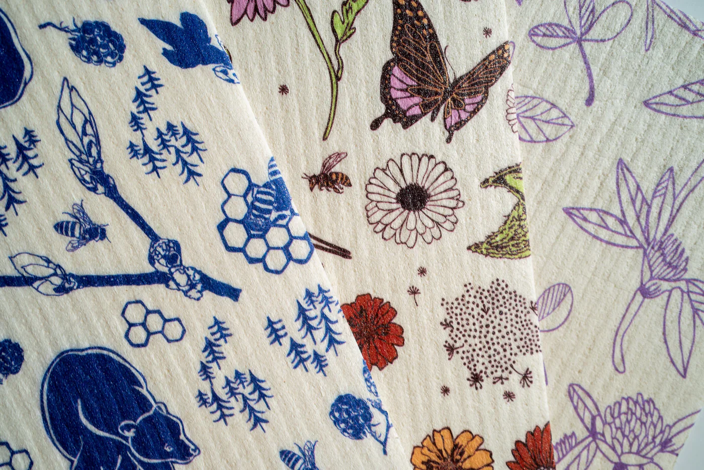 Swedish Dish Cloth 3 pack - Mixed Prints - Image 6