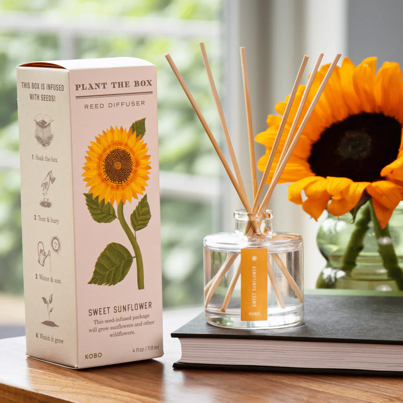 Sweet Sunflower - Plant the Box Diffuser - 4oz - Image 2