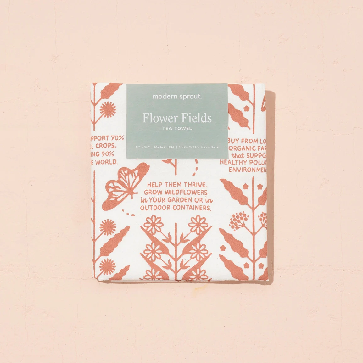 Tea Towel - Flower Fields - Image 3