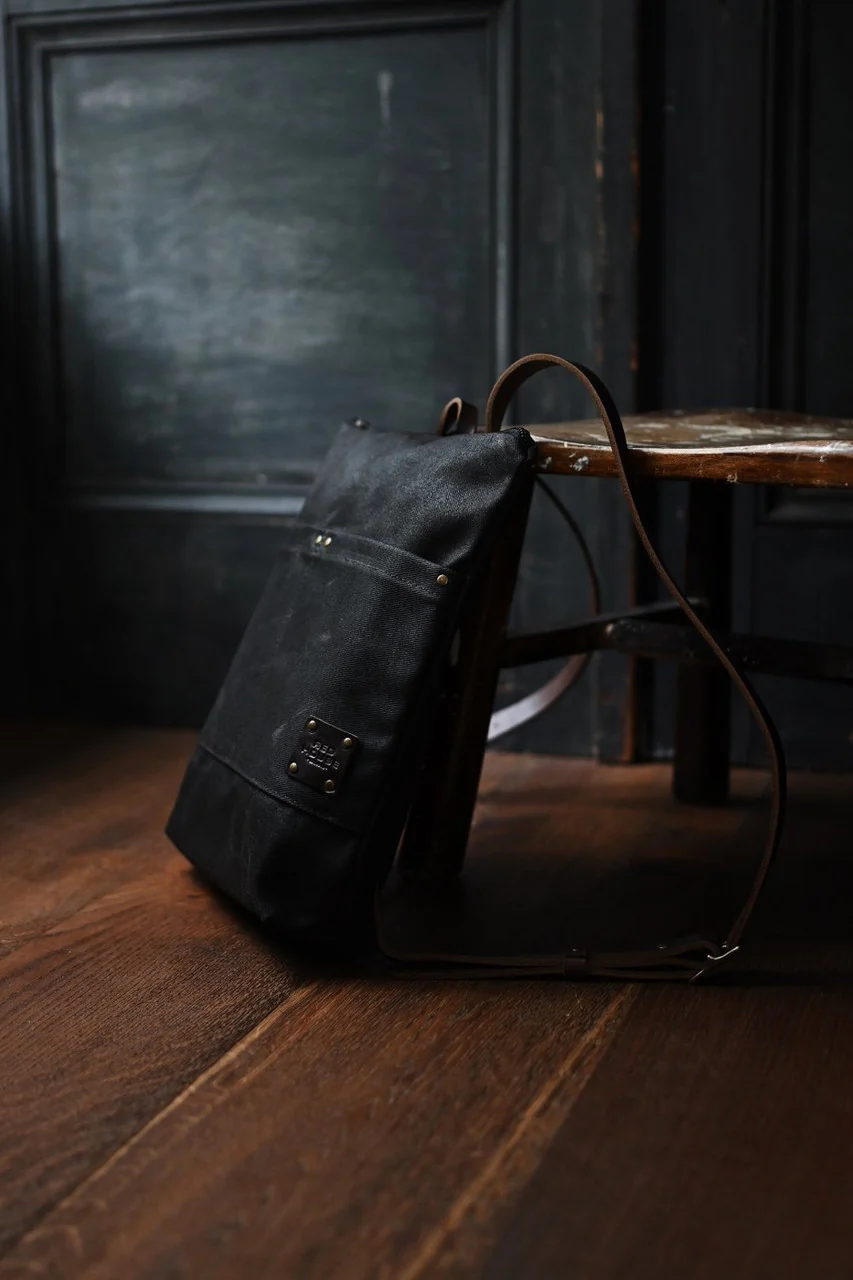 The Day Pack - Waxed Canvas Backpack - Image 4