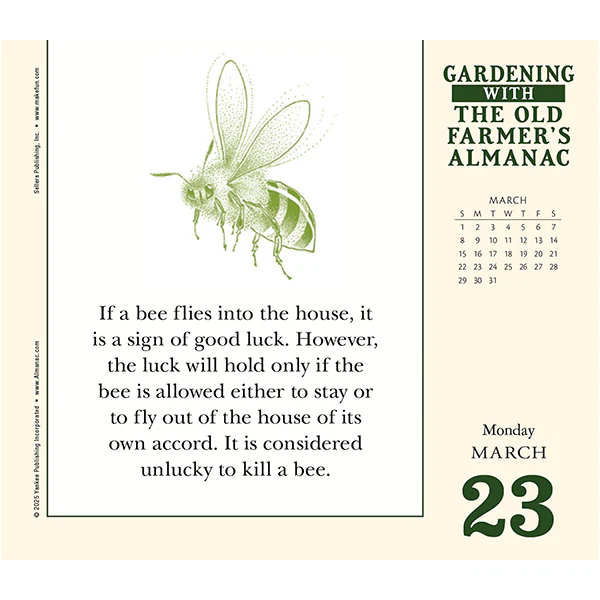 The Old Farmer’s Almanac – Gardening 2026 Daily Calendar - Image 3