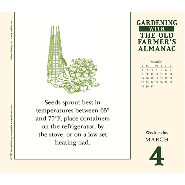 The Old Farmer’s Almanac – Gardening 2026 Daily Calendar - Image 4