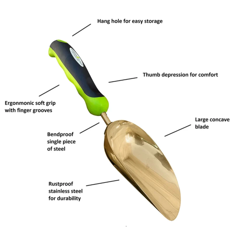 Titanium Coated Garden Scoop - Image 2
