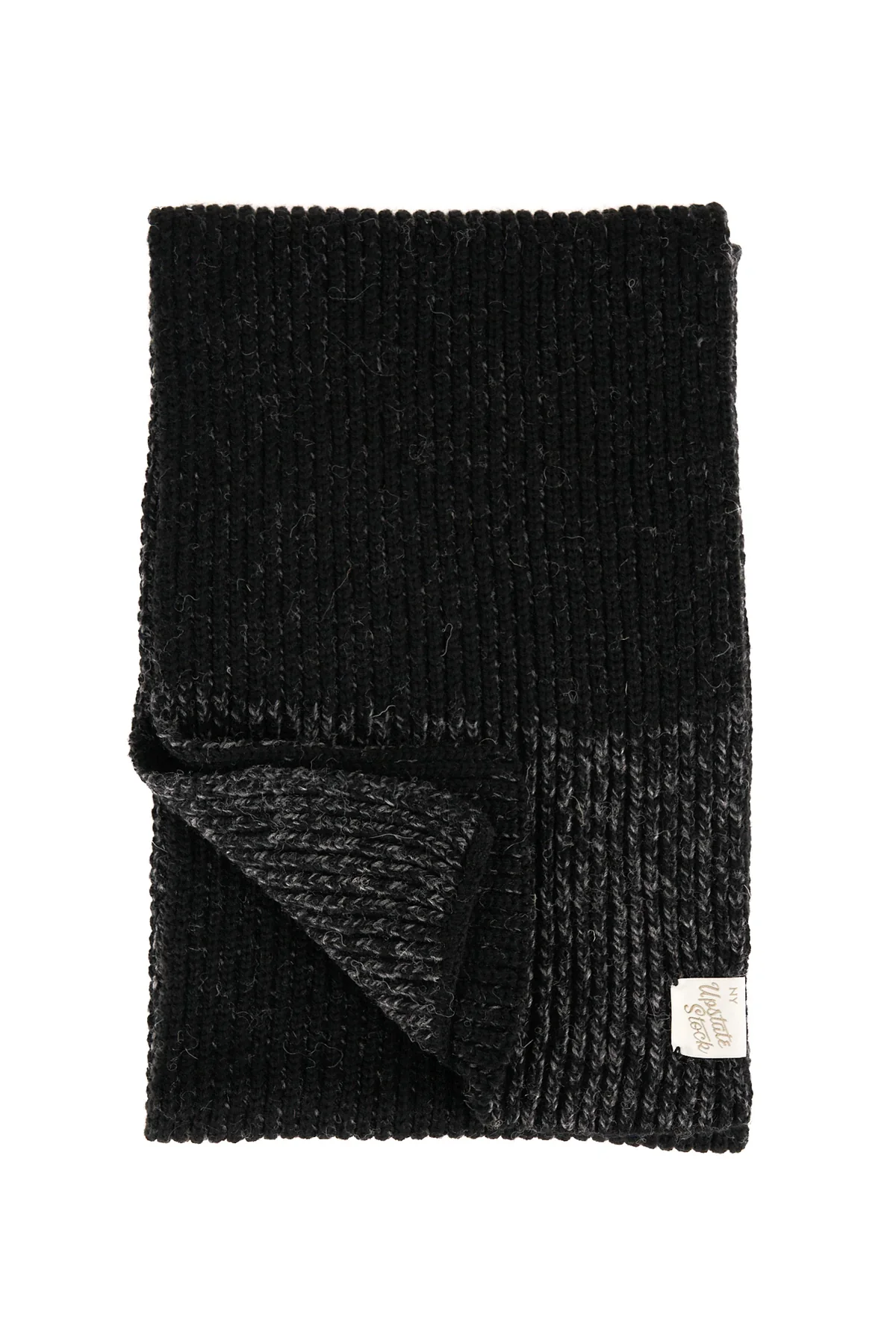 U.S. Ragg Wool Scarf - Black Melange - Image 3