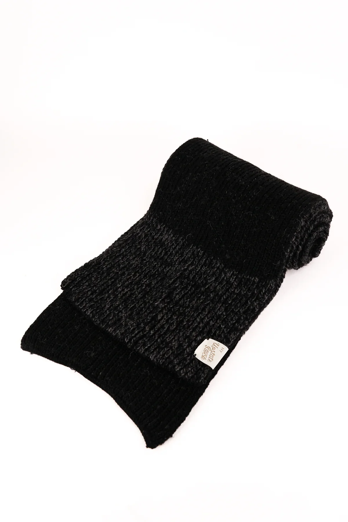 U.S. Ragg Wool Scarf - Black Melange - Image 5