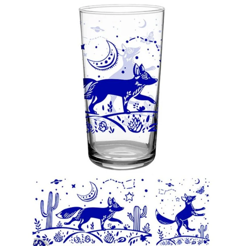 Vintage 16 oz Glass - Desert Fox - Image 2