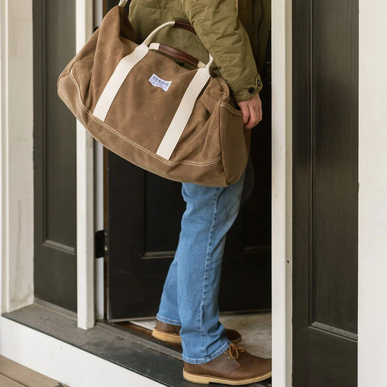 Waxed Canvas Duffle Bag - Image 4