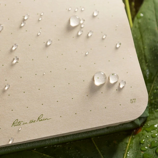 Weatherproof Bound Book - Green Fabrikoid Cover - Image 3