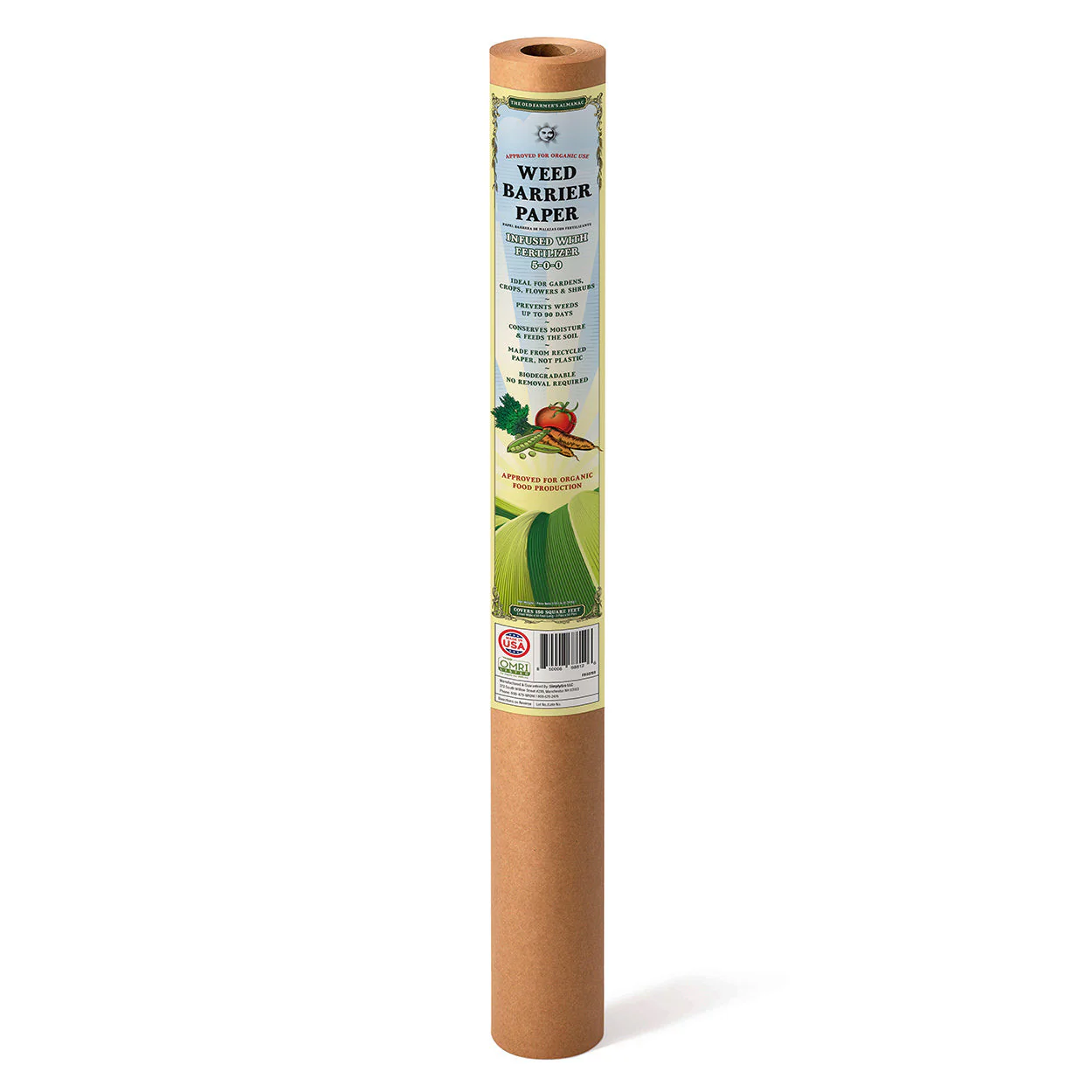 The Old Farmer's Almanac Weed Barrier Paper with 5-0-0 Fertilizer - Image 4