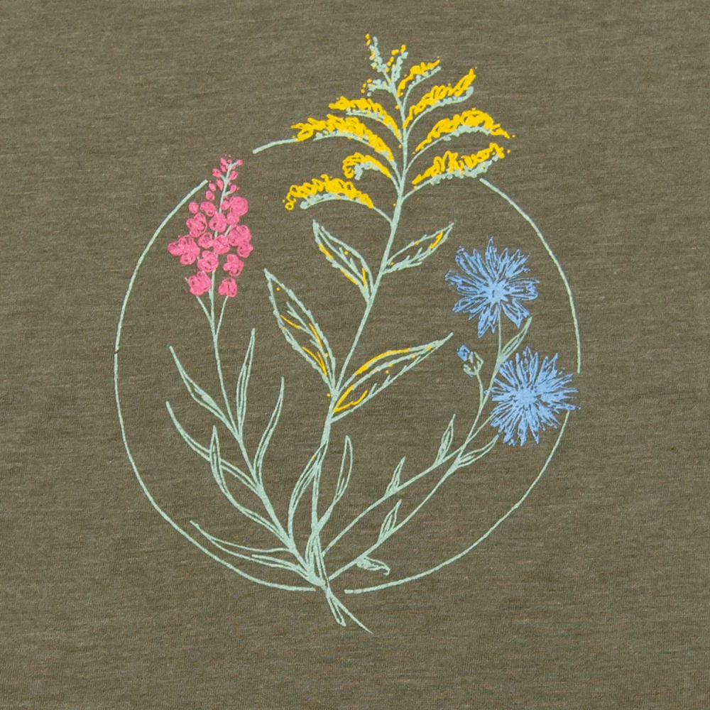 Wildflowers Drape Tee for Women - Image 2